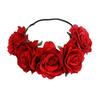 Halloween Rose Hair Band Hair Hoop Cosplay Costume Party Flannel Flowers Crown Headband Festival Hair Garland Wedding