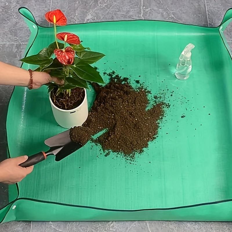 1pc Horticultural Flowerpot, Transplanting Mat, Square Small Mat, Indoor Operation, Organizing Flowerpot, Soil Changing Mat