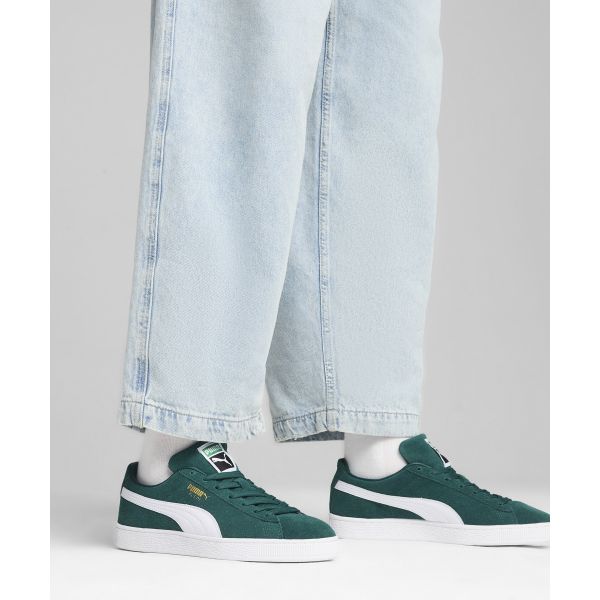 Puma Suede Classic Dark Myrtle Unisex Sneaker Grün Weiß 399781-15