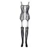 Women Sex Jumpsuit Hollow Out See-through Lace Fishnet Sleeveless High Elasticity Thin Skinny Off Shoulder Lady Honeymoon Wedding Night Jumpsuit