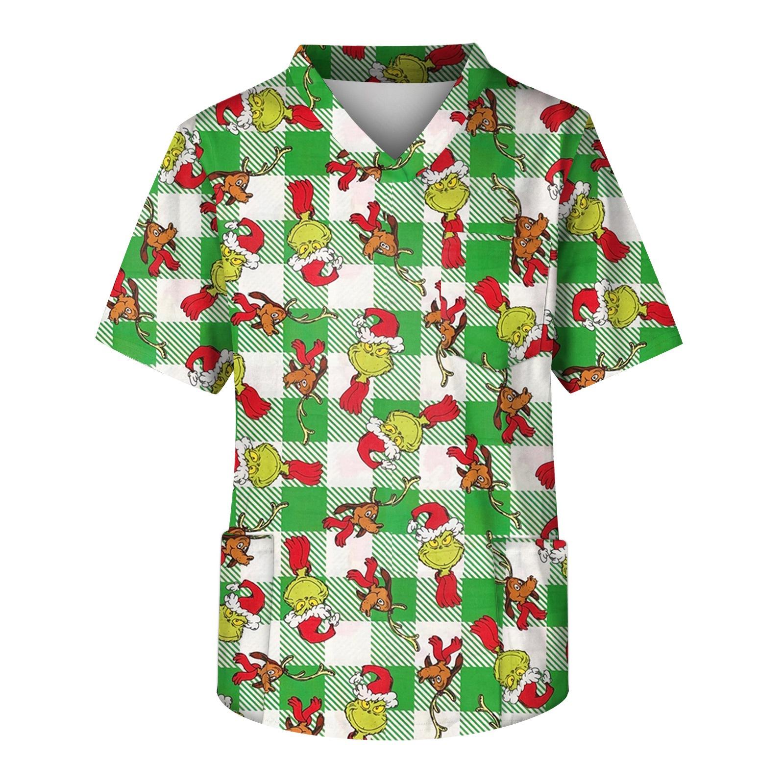 

Мужской топ с коротким рукавом, V-образным вырезом и принтом, нагрудным карманом XL светло-зеленый