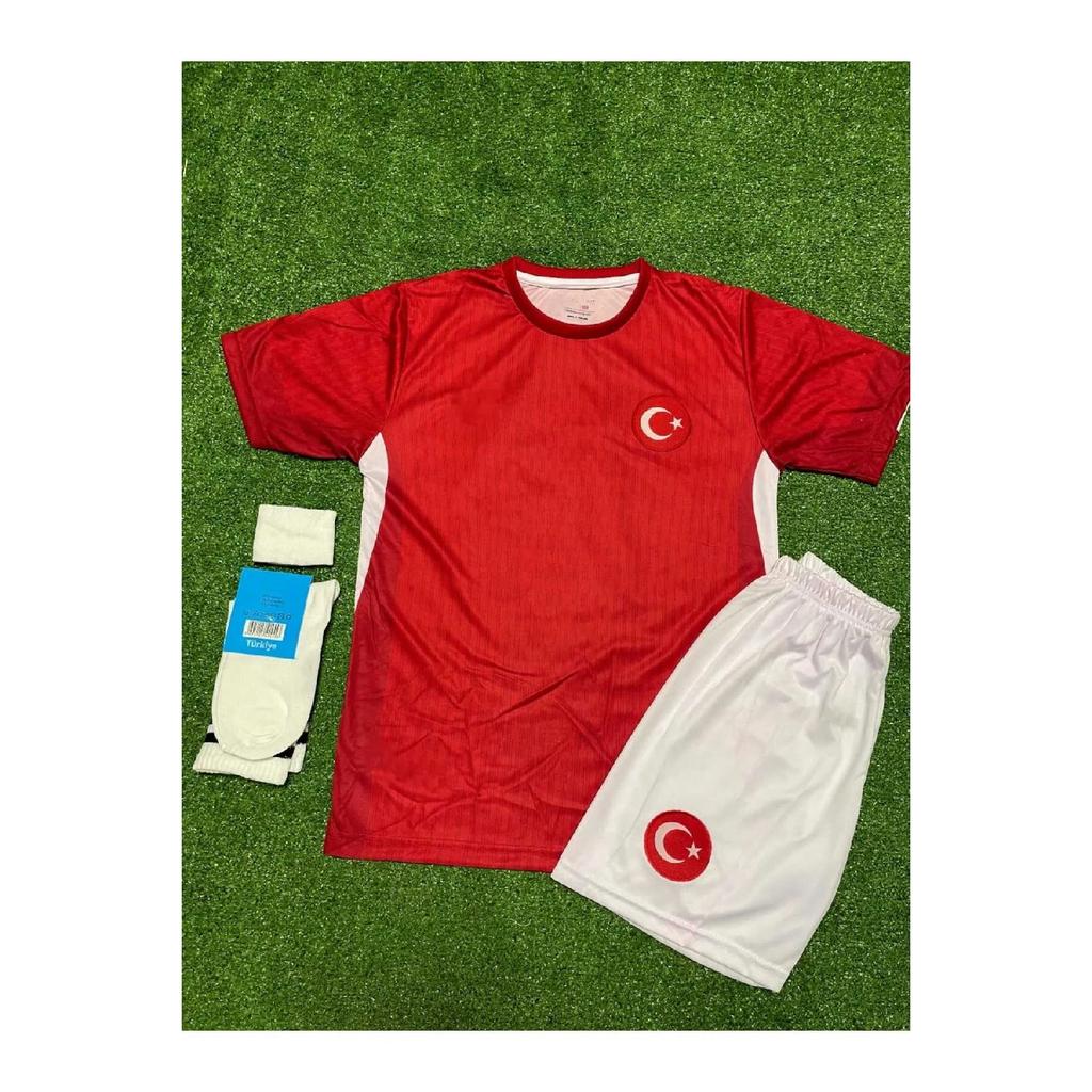 Turkey Euro 2024 Kenan Yldz Home Kids Jersey Set Of 4 (rejection)