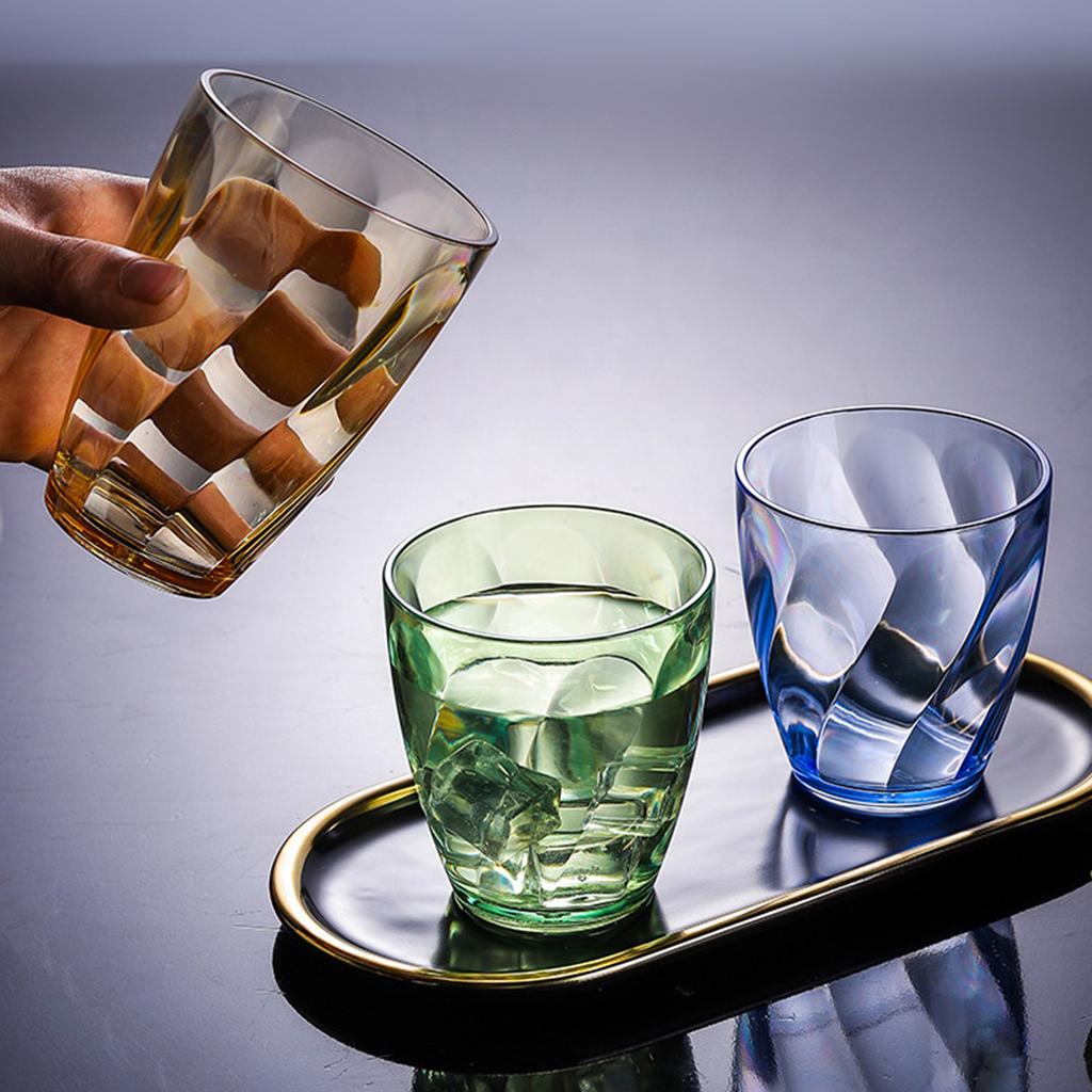 310ml Shatterproof Plastic Wine Glass Unbreakable Water Tumblers Plastic Drinking Glasses Reusable Drinking Cups for Bar