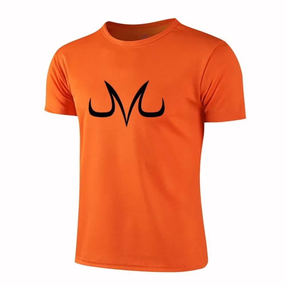 Men'S Fashionable Cartoon Element Printed Short-Sleeved T-Shirt Summer Casual Quick-Drying Sports Running Fitness Short-Sleeved