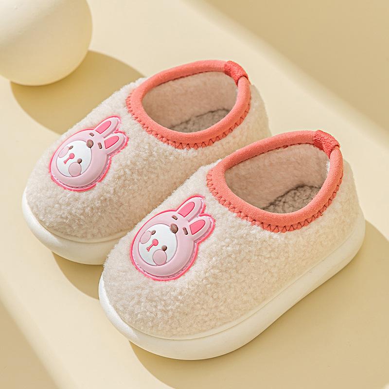 

хлопковая обувь зимняя домашняя нескользящая теплая обувь для мальчиков и девочек хлопковая обувь детские тапочки из хлопка оптом для дома 200 (shoe inner length 19cm)