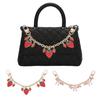 Sakura Extension Metal Chain For Women's Bag Fashion Strawberry Pendant Women Girl's Purse Chain DIY Crossbody Bag Accessories