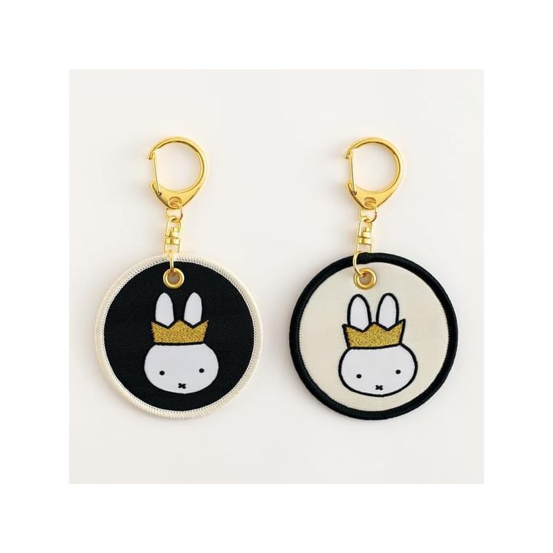 [Green Flash] miffy patch key ring GMB-018 ivory Approximately W62 x H62 x D10mm