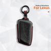 New Suede Key Case Car Key Cover Shell For For Lexus ES NX GS RX UX250 UX260 ES350 LC500 3/4 Button Remote Key Holder Keychain