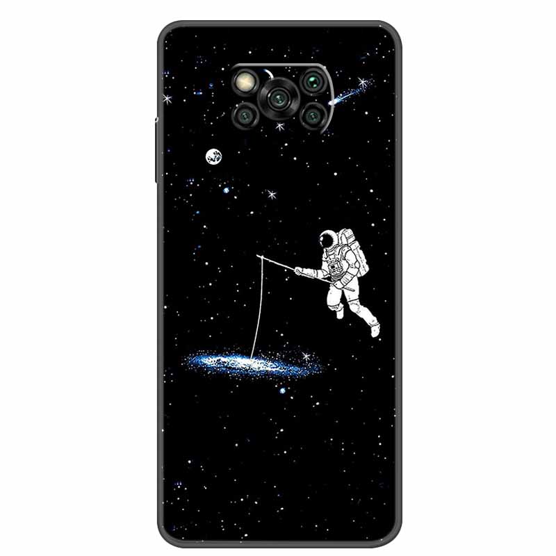 Case For POCO X3 Pro Soft Silicone TPU Black Bumper Cover For Xiaomi Poco X3 NFC Phone Back Cases PocoX3 X 3 X3Pro Cat Cartoon