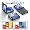 Samsung Galaxy Z Flip 8 Case with Hinge Protection Shockproof Slim Protective Cover-Black