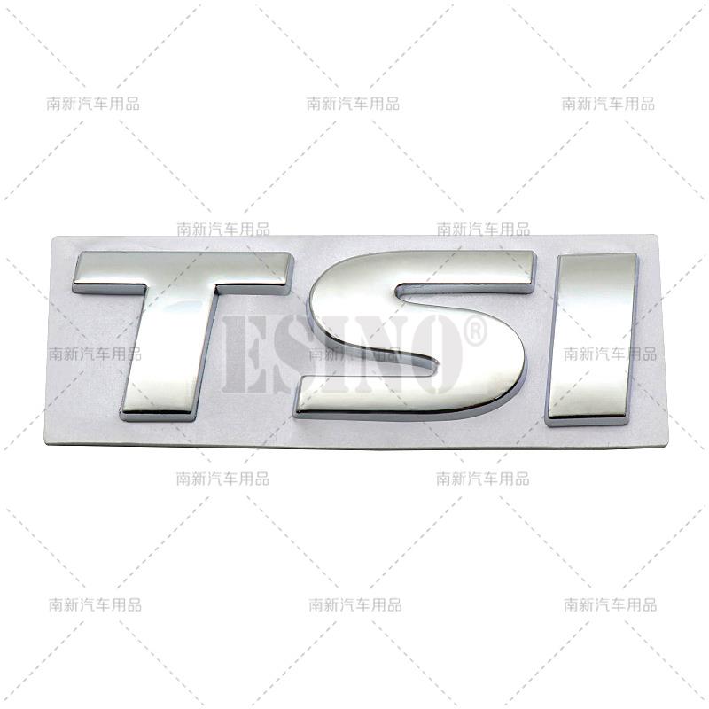 Styling auta 3D TSI Kovová slitina Lepicí znak Zadní znak kufru Samolepka na blatník Samolepka na karoserii auta pro Volkswagen Golf Passat Tiguan UT8 7E