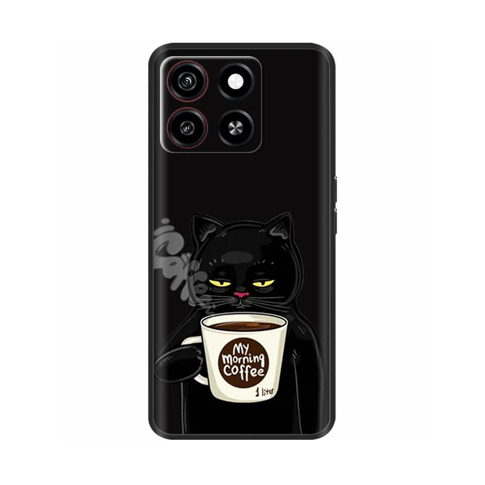For ZTE Blade A35 Case Phone Case Cute Patterns Soft Liquid Silicone Cover For ZTE Blade A55 ZTEA35 ZTEA55 Protector Shell Cases