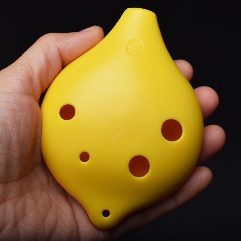 

Six-Hole Resin Ocarina Alto AC Tone Drop-Proof Beginner Instrument for Children and Adults жёлтый