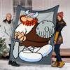 Hagar Theme Printed Blanket Perfect For Couch Bed Travel Outdoor Use Machine Washable Cozy Durable
