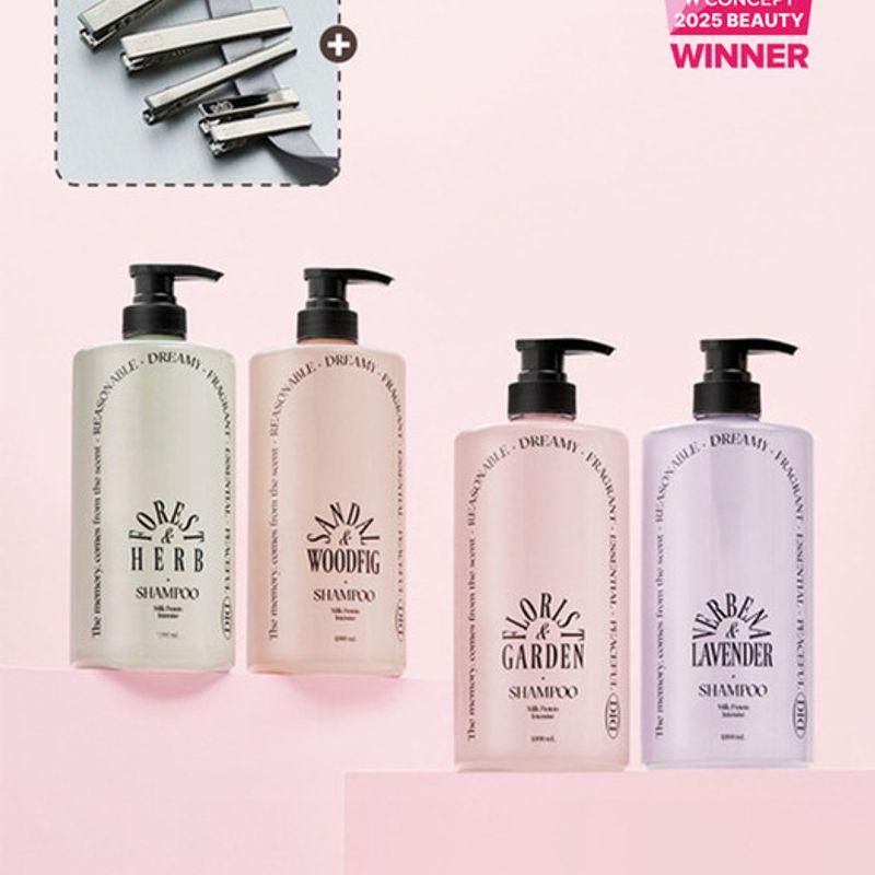 Odid [2-pack] Milk Protein Intensive Shampoo 4 types 1000ml+1000ml Shampoo Forest Herb Scent 1000ml