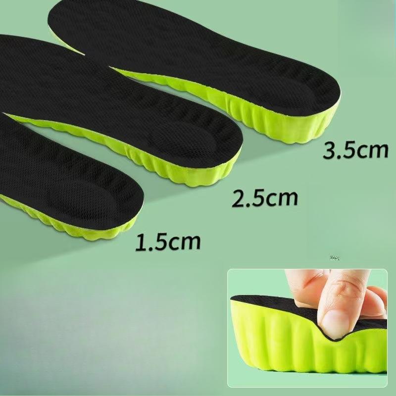 1 Pair of Height Increasing Insoles Men'S Inner Height Increasing Sweat Absorbing Women'S Sports Shock-Absorbing Anti Slip Height Increasing Insoles