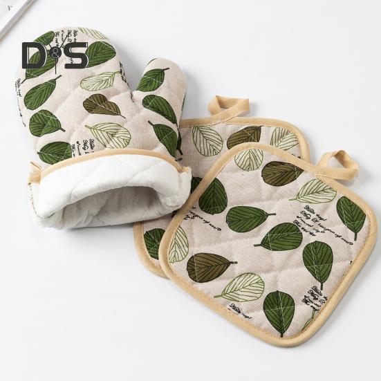 Värmebeständiga ugnsvantar och grytlappar set Bekväm förvaring Hög värmebeständighet upp till 500 grader Fahrenheit Halkfritt grepp Köksväsentlig