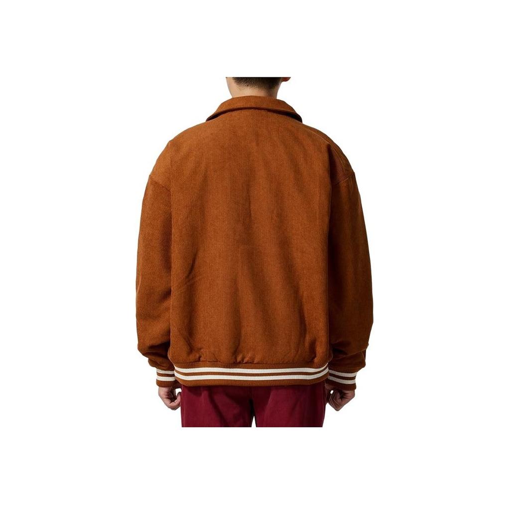 Puma Team Cc Woven Casual Series College Style Corduroy Comfortable Fashion Fleece Soft American Vintage Polo Jacket Unisex Jacket Teak 630949-98