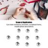 200pcs Smooth Round Jewelry Beads Ball End Spacer Beads Jewelry Tools Beading Supplies  DIY Jewelry