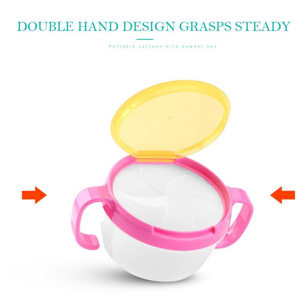 Portable Baby Snacks Cup Baby Toddler No Spill Snack Snacker Bowl