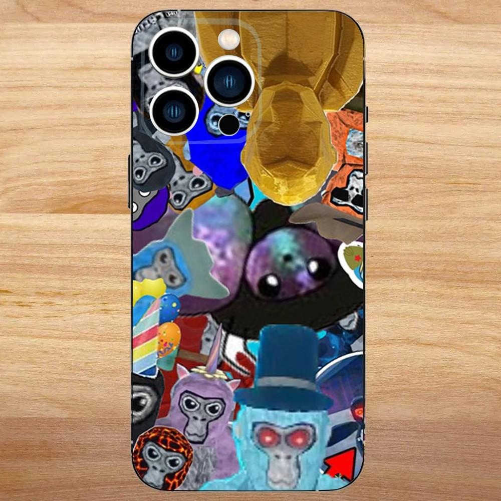 Monkey G-Gorilla TagS Phone Case For iPhone 16,15,14,13,12,11,Mini,Pro,SE,MAX White Matte Shockproof Cover