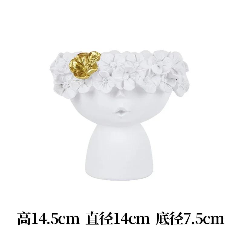 Nordic Decoration Home Flower Vase Living Room Decoration Vases Cute Girl Arranging Flower Container Desktop Accessories