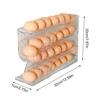 Automatic Rolling Egg Crate for Refrigerators, 4-Tier Rolling Egg Crate, Egg Storage, Egg Storage Organizer, Keeps Refrigerator Tidy, Kitchen Item, Eg