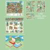 Self Adhesive Miniature Scene Sticker Set Waterproof 3D Street View Stickers