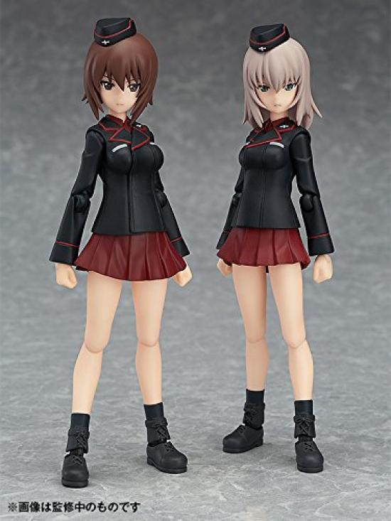 figma Girls Panzer the Movie Maho Nishizumi Erika Itsumi Set Painted Movable Figure & & Non-scale ABS&PVC