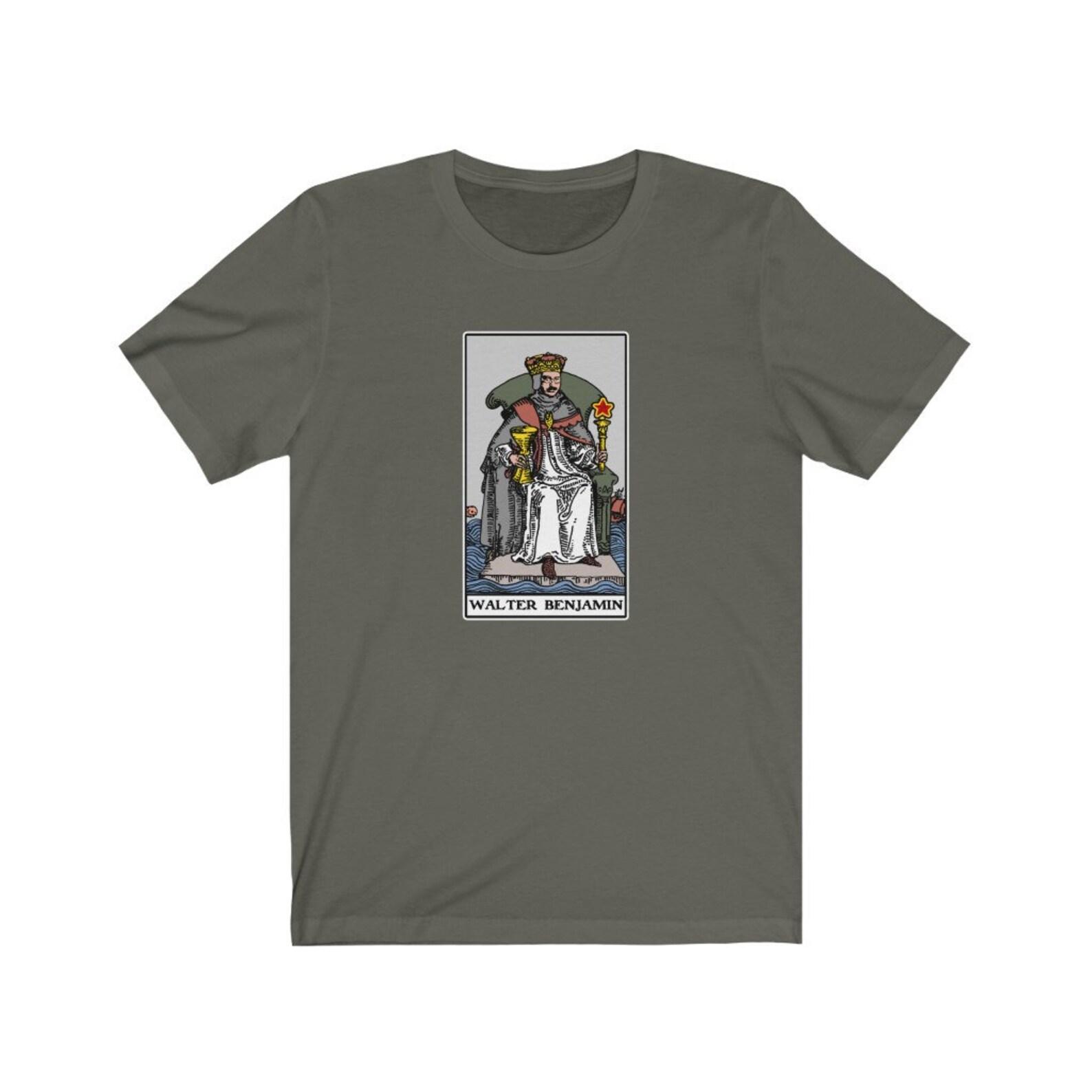 Walter Benjamin King of Cups Tarot Philosophy T-Shirt XL