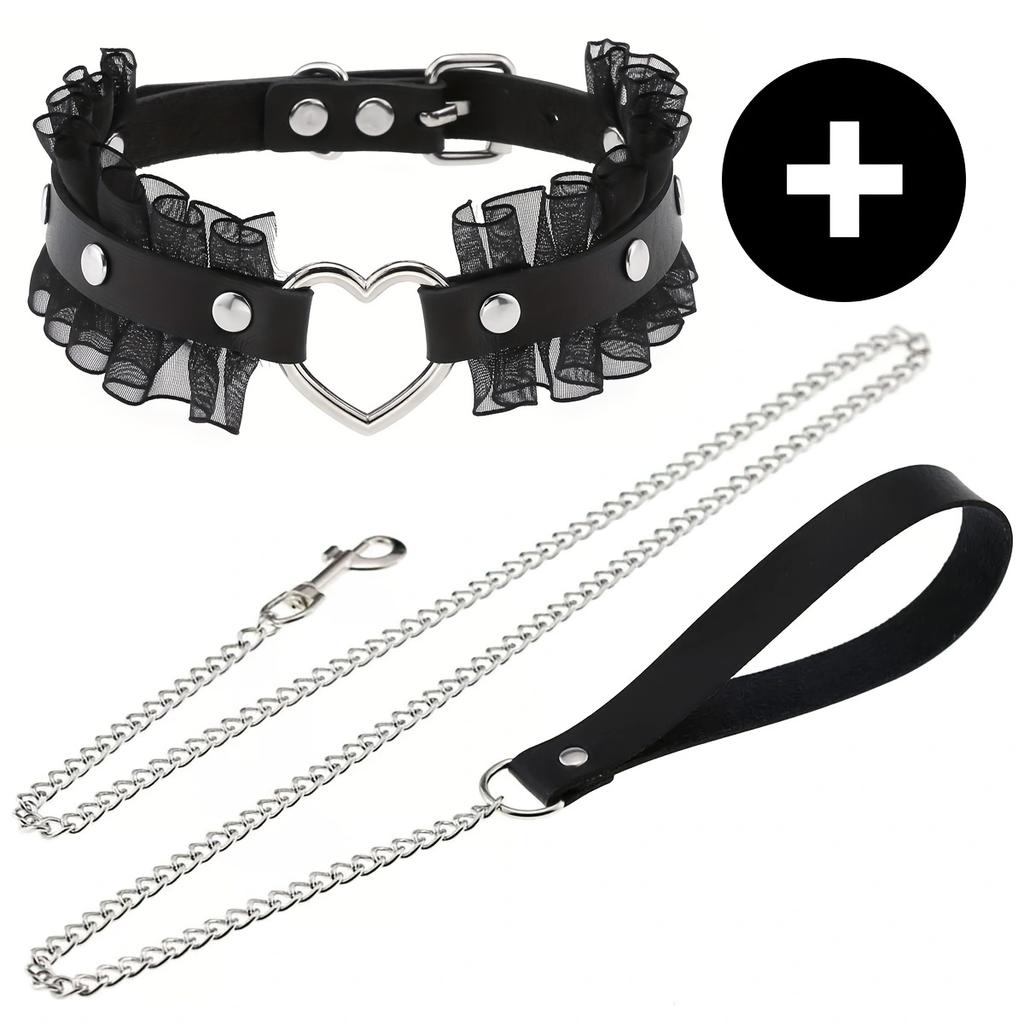 Gothic Punk Pu Leather Choker With O-Ring - Adjustable Collar Necklace For Women, Perfect For Halloween & Everyday Wear