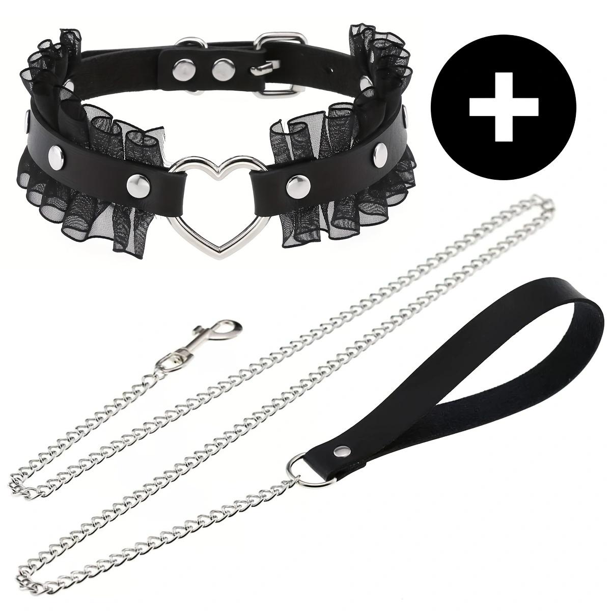 

Готический панк ПУ кожаный чокер с О-кольцом - Регулируемое ожерелье-воротник для женщин, идеально для Хэллоуина и повседневной носки