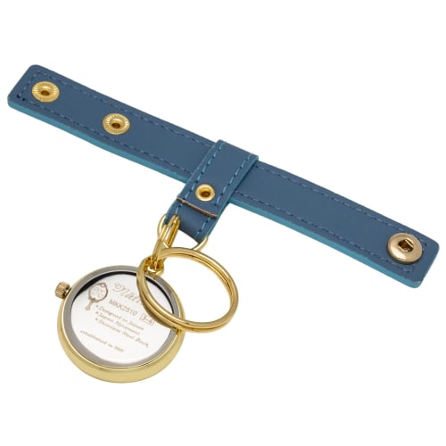 Fieldwork Women's Analog Pocket Watch with Leather Strap, Rollin Blue, MKK2510-5