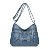 Genuine Leather Multi-Compartment Crossbody Bag - Versatile, Large Capacity Fashion Shoulder Bag for Women