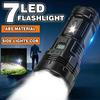 High-power Led Flashlight USB Rechargeable Torch with Display Zoomable Light with Battery Camping Hiking Lantern Emergency Lamp