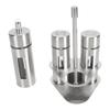 Stainless Steel Spice Shaker with Viewing Window Pepper Salt Shaker Container for Home Restaurant BBQ Seasoning Storage Use