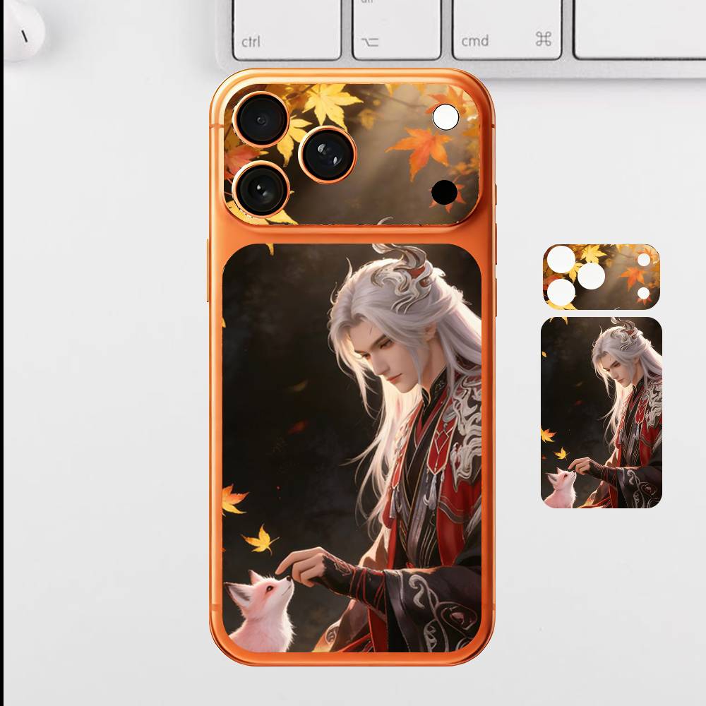 

Anime Figuer Wang Lin For Iphone 17 Pro Max Back Protective Decorative Sticker Back Cover iPhone17promax