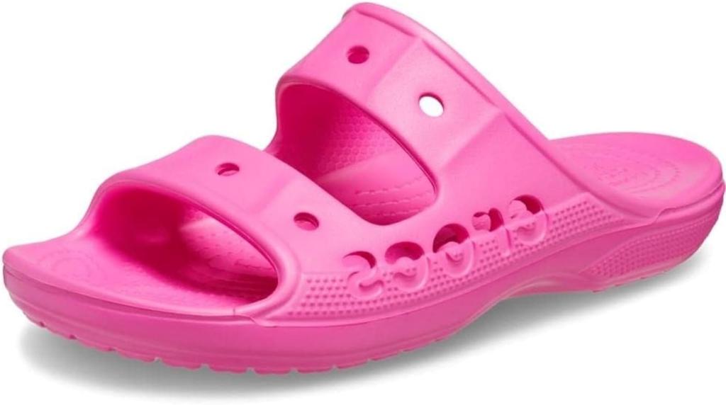 Crocs Unisex Baya Electric 24cm Sandals, Pink,