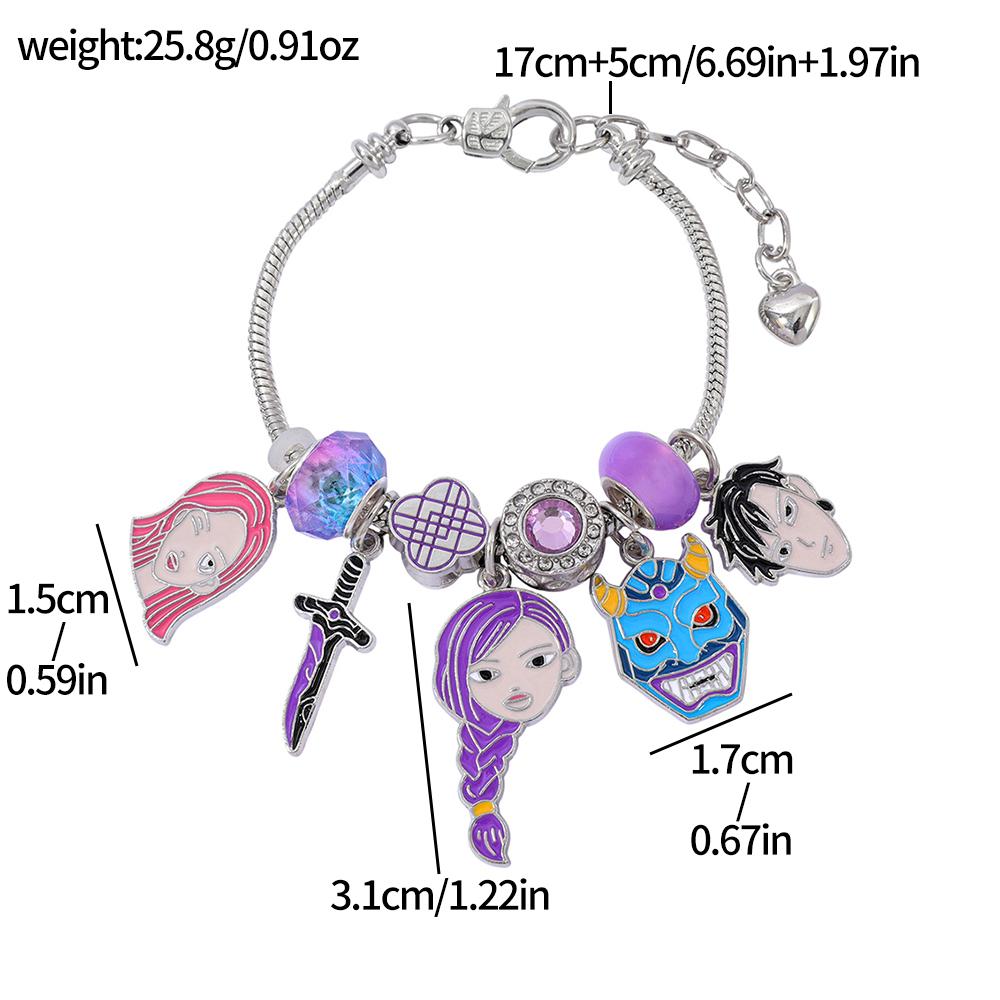 Bracelet Rumi Zoey Mira Crow Tiger Cartoon Anime Bracelet Girl Cute Fashion Accessories Ideal Valentine's Day Gift