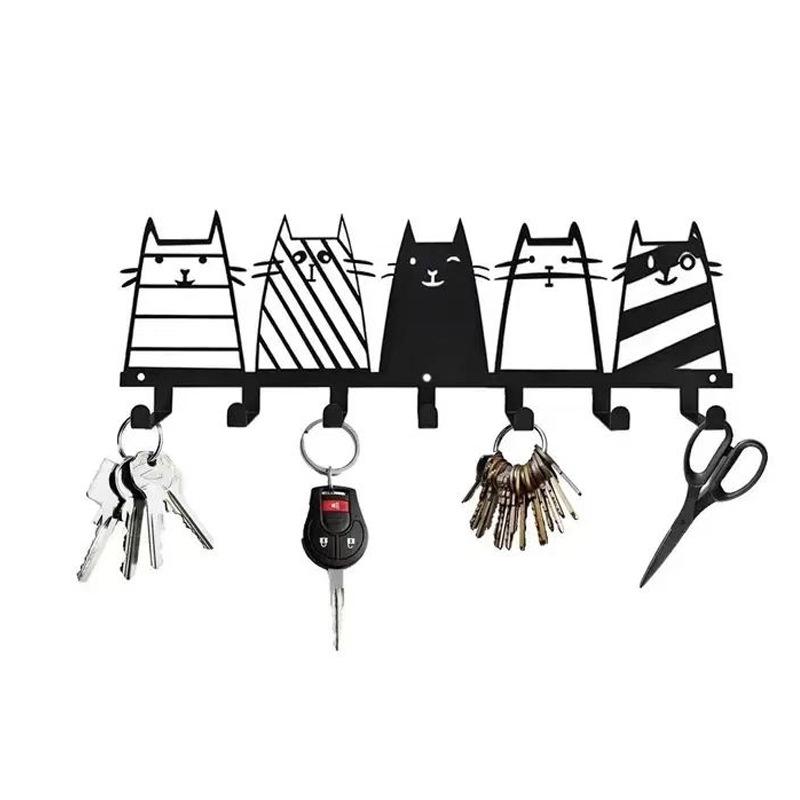 HOME Metall Wandhaken mit Buchstaben - Kreativer Eisenkunst Schlüssel- und Handtuchhalter
