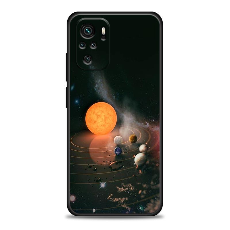 Himmel Weltraum Planet Mond Sterne Handyhülle Für Xiaomi Redmi Note 11 10 9 8 Pro 9S 8A 10S 11S Weiche Hülle Für Redmi Note 8Pro 10Pro