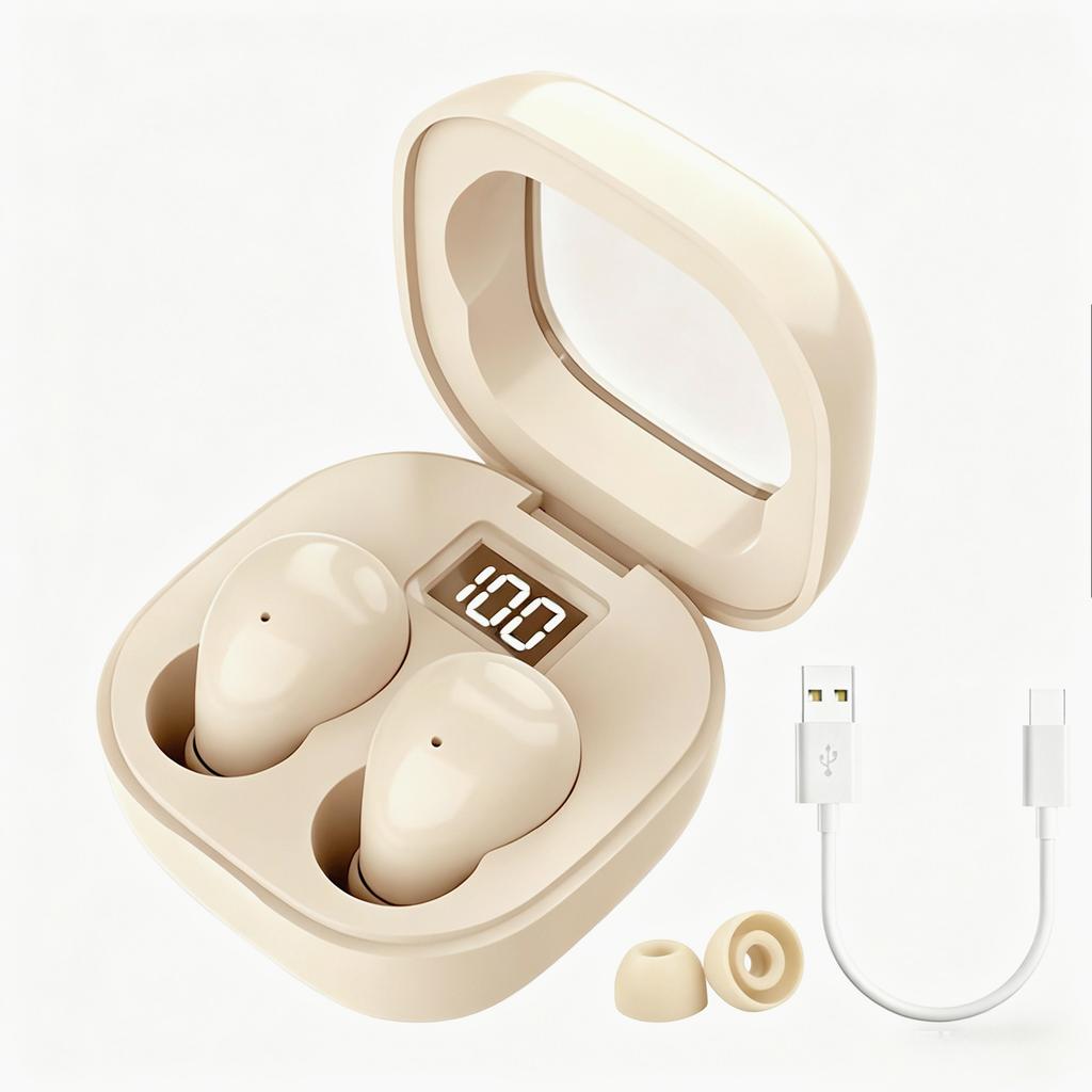 Mini Invisible Earbuds Bluetooth TWS Wireless Earphones HIFI Stereo Noise Reduction Heasets with Microphones Headphones