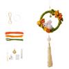 Yutu Shape Mid-Autumn Festival Pendant Round Wreath Rabbit Wall Hanging Wreath  Kids Arts
