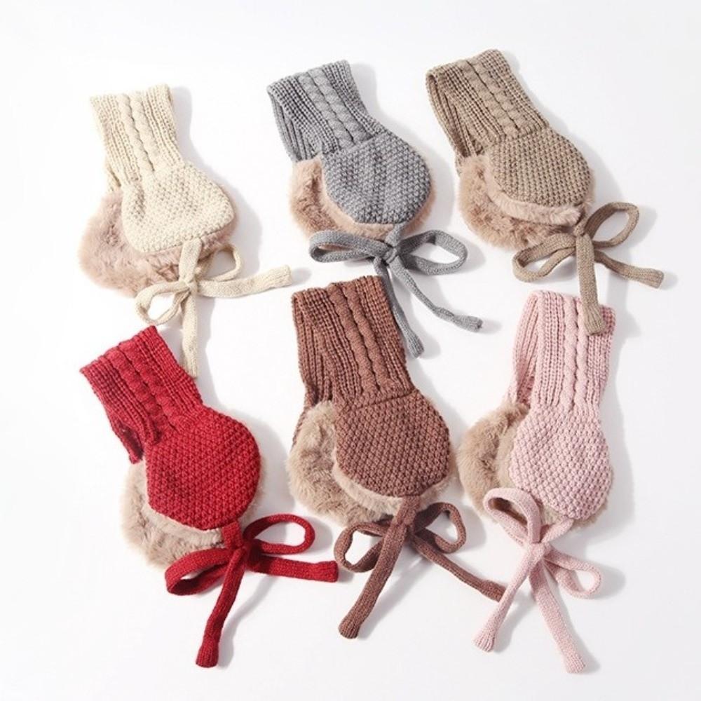 Headband Winter Thickened Earmuffs Foldable Outdoor Anti-cold Earflap Plush Ear Cover  Girls