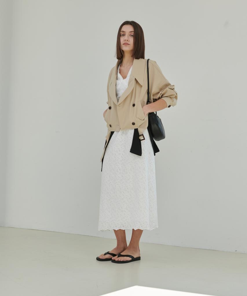 Owaiwai Eyelet Embroidery Long Dress_Ivory