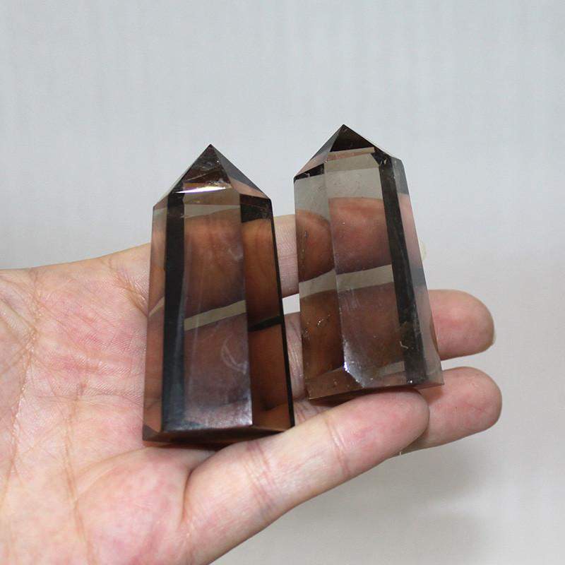 Natürlicher Rauchiger Citrin Quarz Obelisk Kristallstab Spitze Einzigartig Heilung Heimdeko Geschenk Mit Elegantem Design