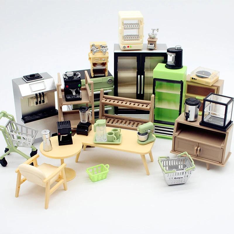 1:Accessori Macchina del Caffè in Miniatura per Casa delle Bambole Scala 1:12 Frullatore Spremiagrumi Modello Elettrodomestico Arredamento per Bambole Giocattolo Mini Cucina
