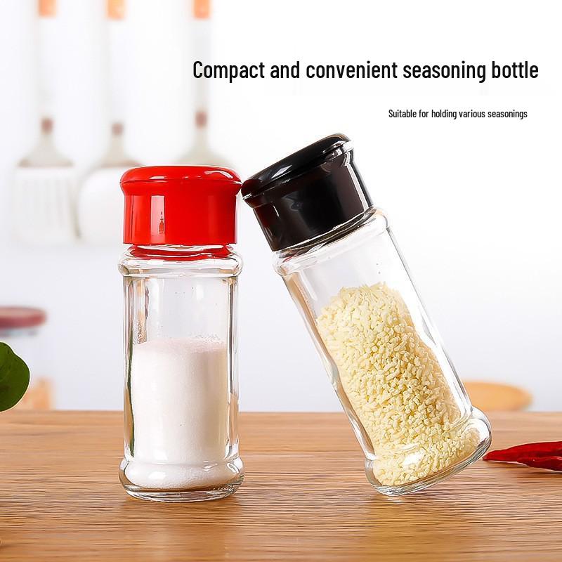 Lightweight Glass Seasoning Bottle with Flip-top Lid for Outdoor BBQ