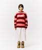 PHYSICAL DEPARTMENT Apple Label Striped Knit_Charcoal