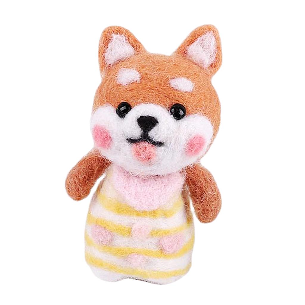 DIY Handmade Needle Felting Animal Kit For Adults Beginners with Tools D